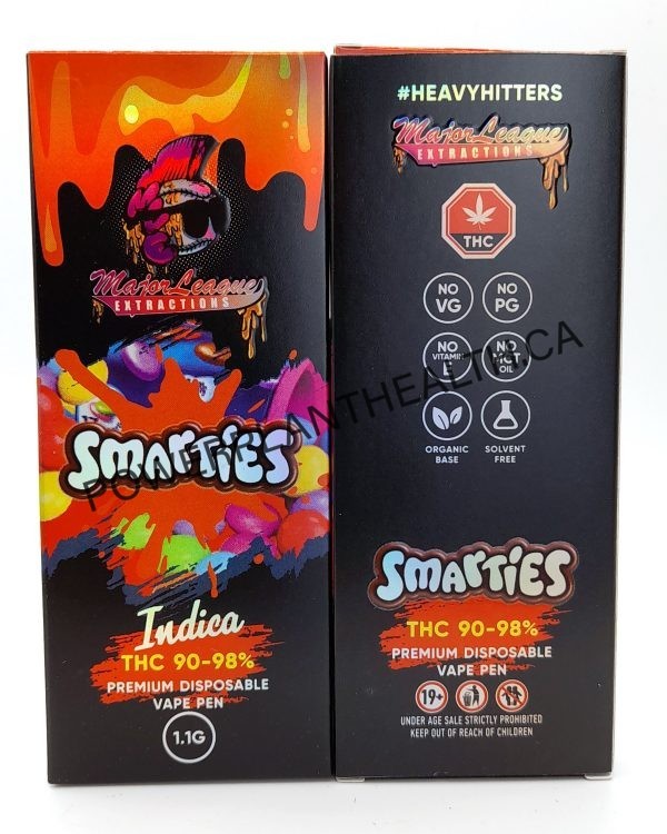 Majore League Extractions Vape Smarties Indica - Power Plant Health