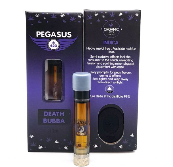 Pegasus 420 1.1ml THC Vape Refill Cartridge Death Bubba - Power Plant Health