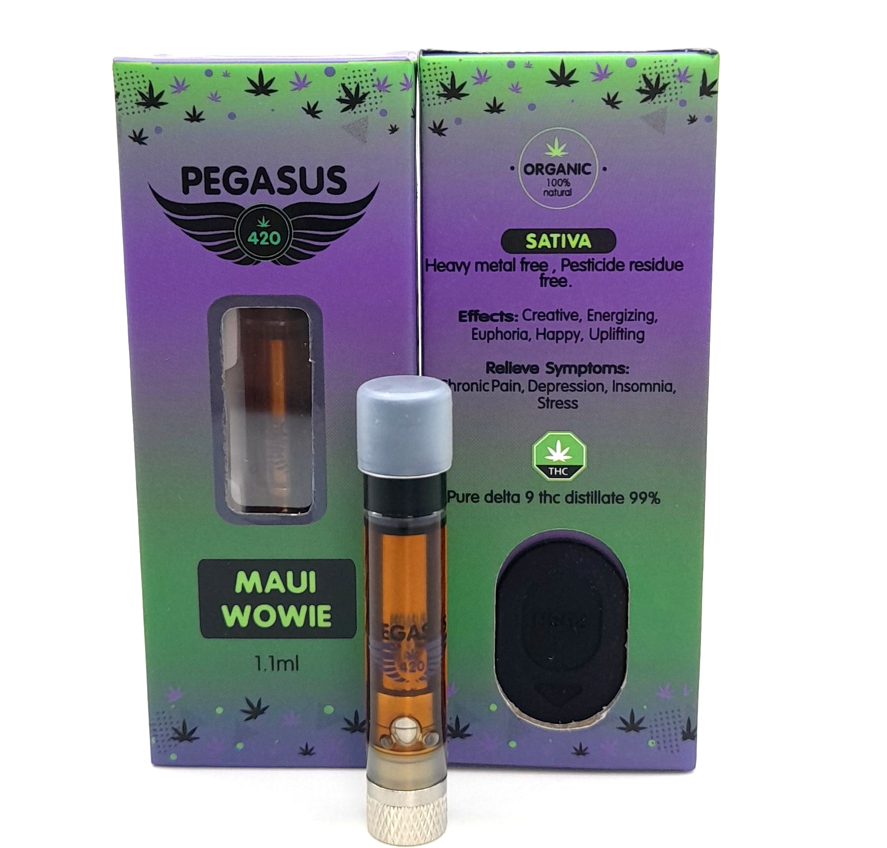 Pegasus 420 1.1ml THC Vape Refill Cartridge Maui Wowie - Power Plant Health