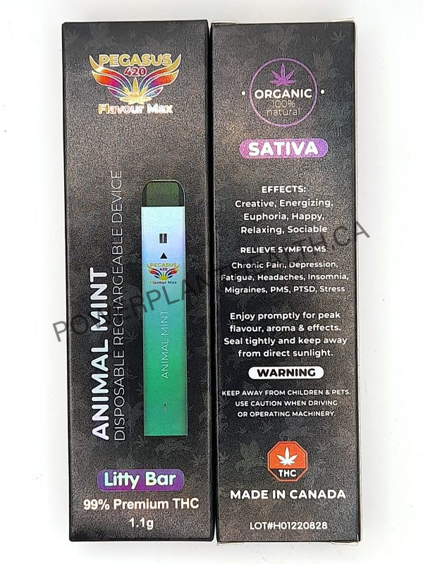 Pegasus420 1.1g Vape Pen Animal Mint Sativa - Power Plant Health
