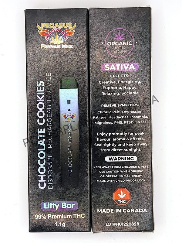Pegasus420 1.1g Vape Pen Chocolate Cookies Sativa - Power Plant Health