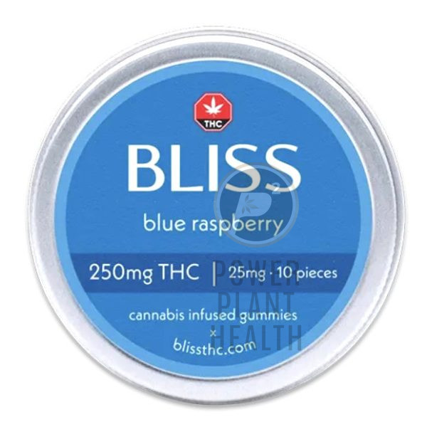 Bliss Gummy Blue Raspberry 250mg 1 - Power Plant Health