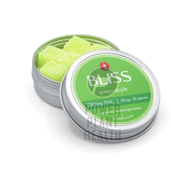 Bliss Gummy Green Apple 250mg 2 1 - Power Plant Health