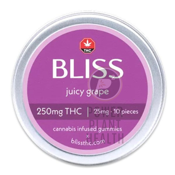 Bliss Gummy Juicy Grape 250mg 1 - Power Plant Health