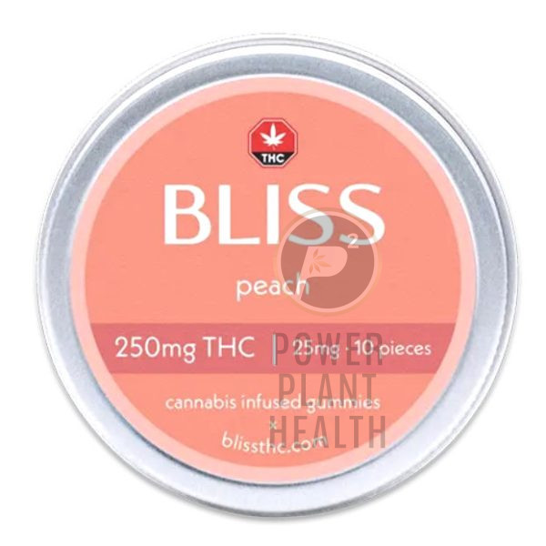 Bliss Gummy Peach 250mg 1 - Power Plant Health