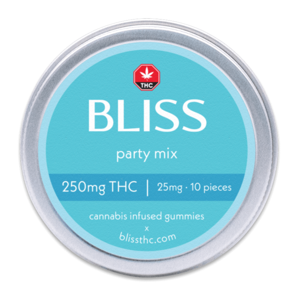 Bliss THC Infused Gummies Party Mix 250mg - Power Plant Health