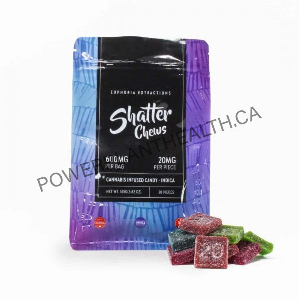 Euphoria Extractions Shatter Chews 600mg Indica - Power Plant Health