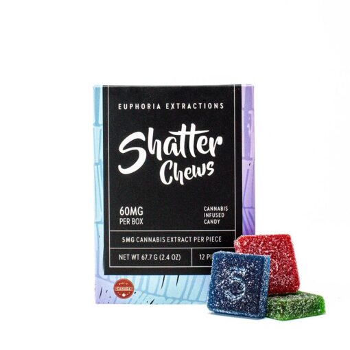 Euphoria Extractions Shatter Chews 60mg Indica - Power Plant Health