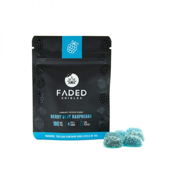 FADED Edibles Berry Blue Raspberry - Power Plant Health