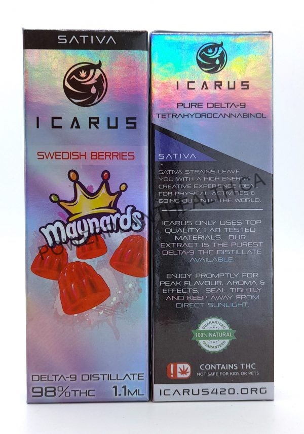 Icarus 1.1ml Vape Pens Swedish Berries scaled - Power Plant Health
