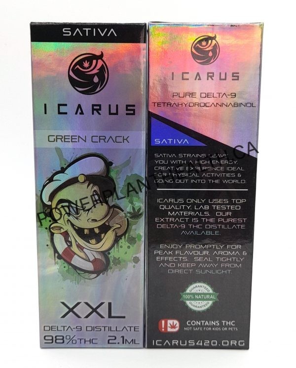 Icarus 2.1ml Vape Pens Green Crack - Power Plant Health