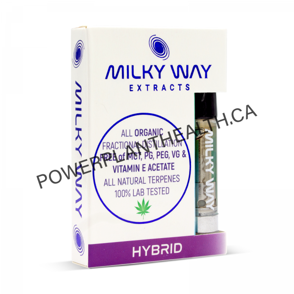 Milky Way Extracts 1g Distillate Cartridges Hybrid 1 - Power Plant Health