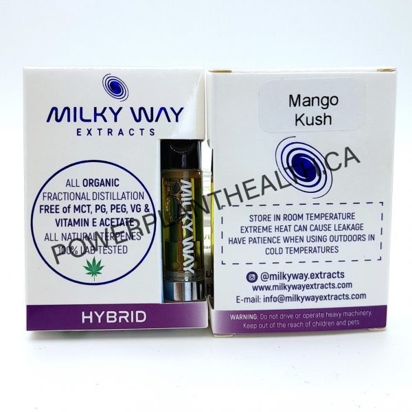 Milky Way Extracts 1g Distillate Cartridges Hybrid Mango Kush 1 - Power Plant Health