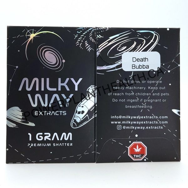Milky Way Extracts 1g Premium Shatter Death Bubba 1 - Power Plant Health