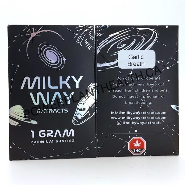 Milky Way Extracts 1g Premium Shatter Garlic Breath 1 - Power Plant Health
