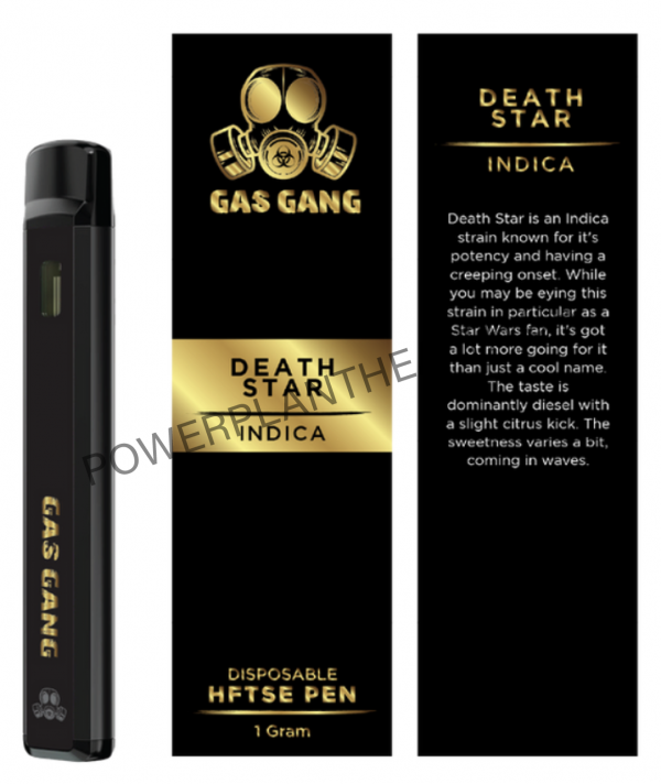 Gas Gang Disposable HFTSE Pen Death Star Indica - Power Plant Health