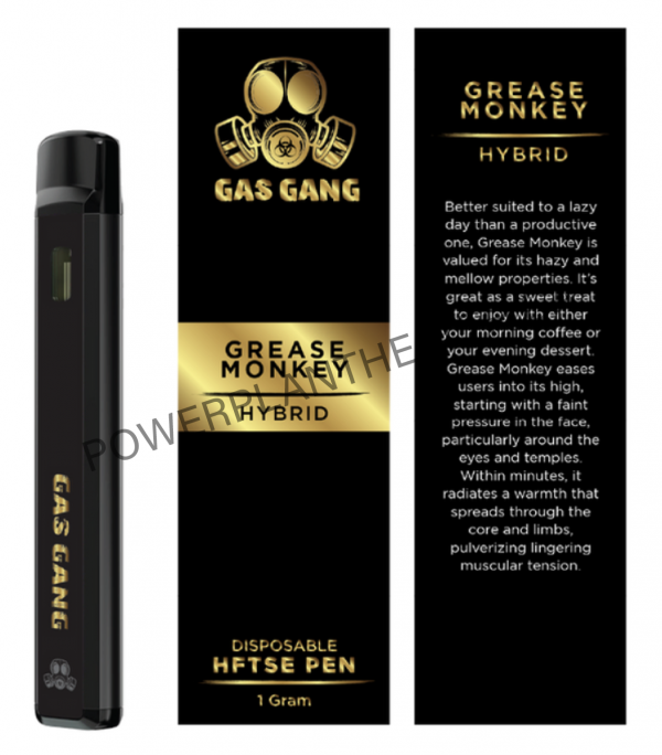 Gas Gang Disposable HFTSE Pen Grease Monkey Hybrid - Power Plant Health