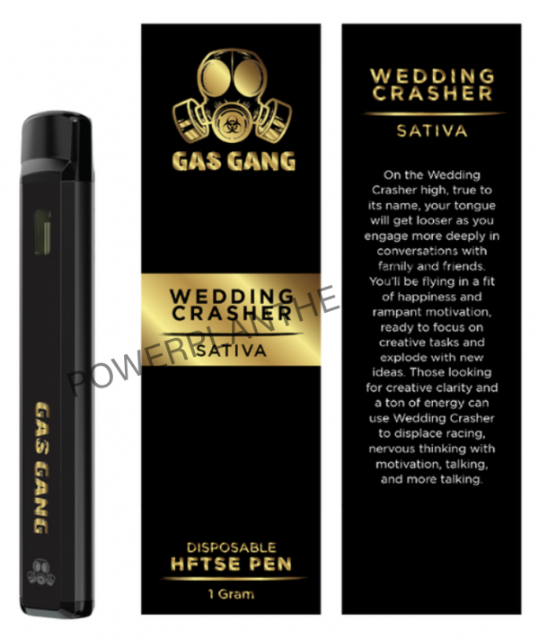 Gas Gang Disposable HFTSE Pen Wedding Crasher Sativa - Power Plant Health