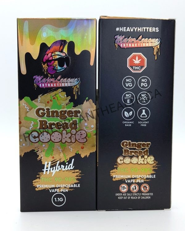 Majore League Extractions Vape Ginger Bread Cookie Hybrid - Power Plant Health