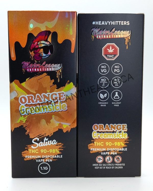 Majore League Extractions Vape Orange Creamsicle Sativa - Power Plant Health