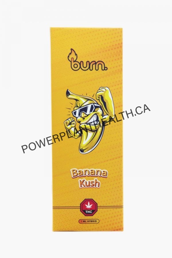 Burn 1ml Vape Cartridge Banana Kush Hybrid - Power Plant Health