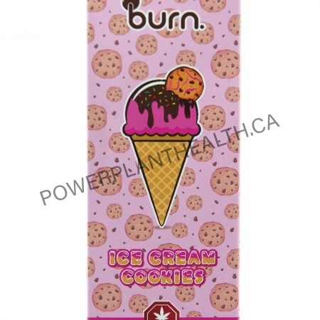 Burn 1ml Vape Cartridge Ice Cream Cookies Indica - Power Plant Health