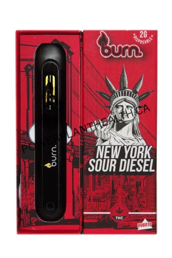 Burn 2ml Disposable Vape New York Sour Diesel Hybrid - Power Plant Health