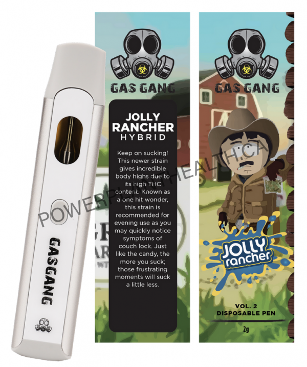 Gas Gang 2g Disposable Pen Jolly Rancher Hybrid - Power Plant Health