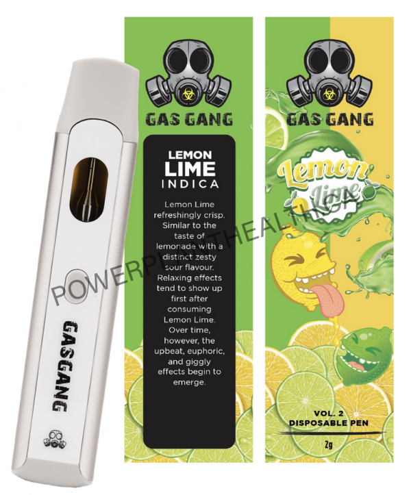 Gas Gang 2g Disposable Pen Lemon Lime Indica - Power Plant Health