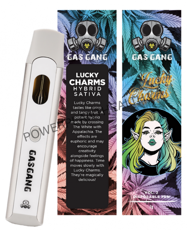 Gas Gang 2g Disposable Pen Lucky Charms Hybrid Sativa - Power Plant Health