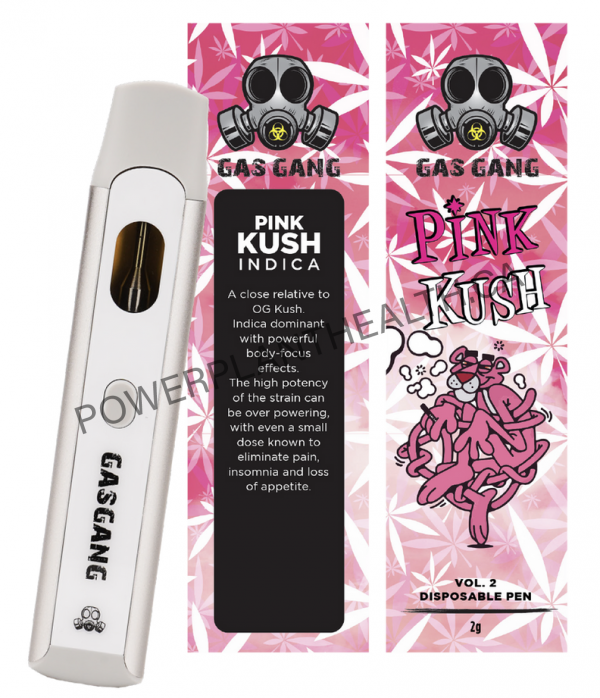 Gas Gang 2g Disposable Pen Pink Kush Indica - Power Plant Health
