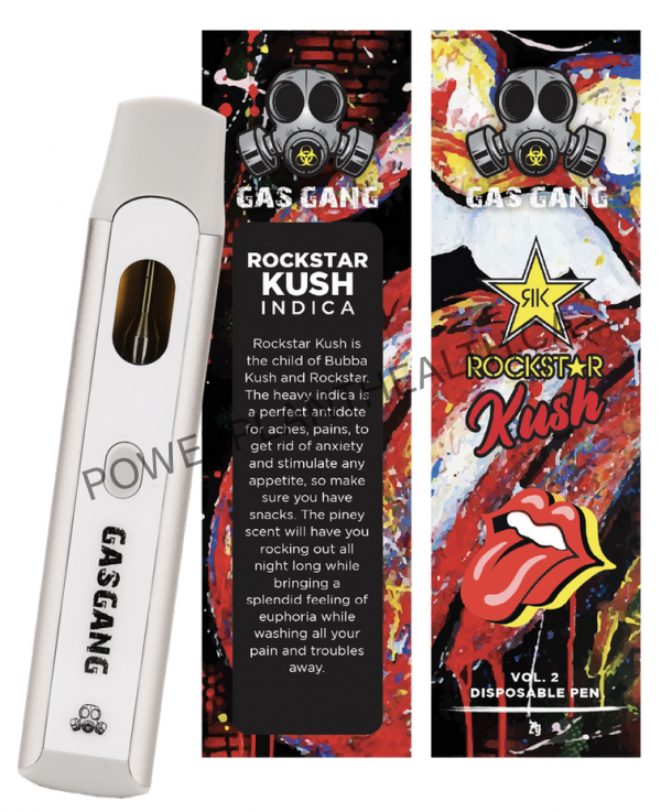 Gas Gang 2g Disposable Pen Rockstar Kush Indica - Power Plant Health