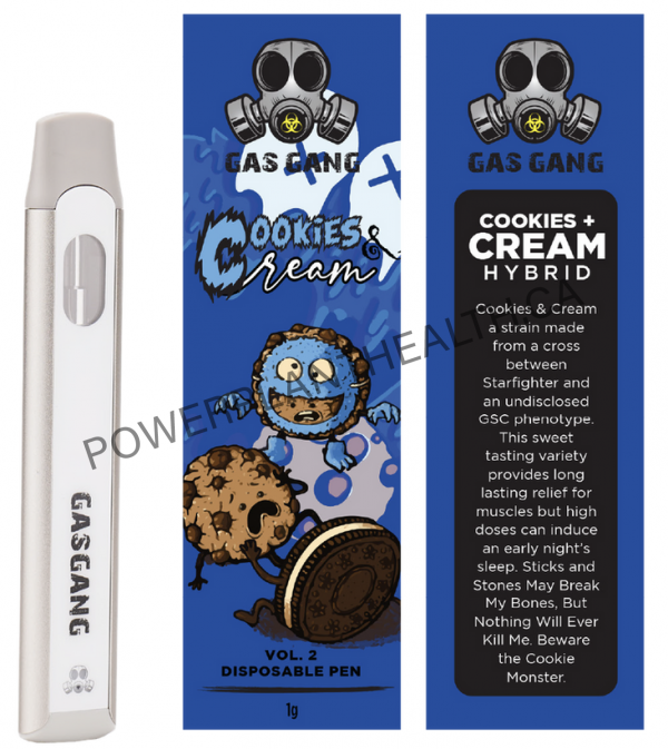 Gas Gang Disposable Pen Cookies Cream Hybrid - Power Plant Health