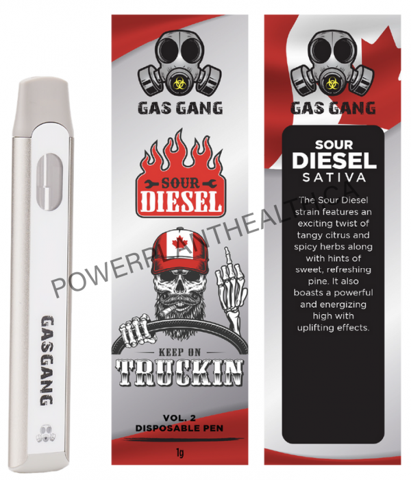 Gas Gang Disposable Pen Sour Diesel Sativa - Power Plant Health
