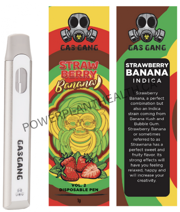 Gas Gang Disposable Pen Strawberry Banana Indica - Power Plant Health