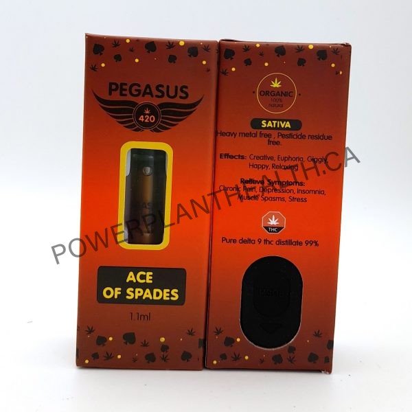 Pegasus 420 Vape Cartridge Ace Of Spades Sativa - Power Plant Health