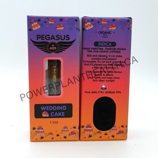 Pegasus 420 Vape Cartridge Wedding Cake Indica - Power Plant Health