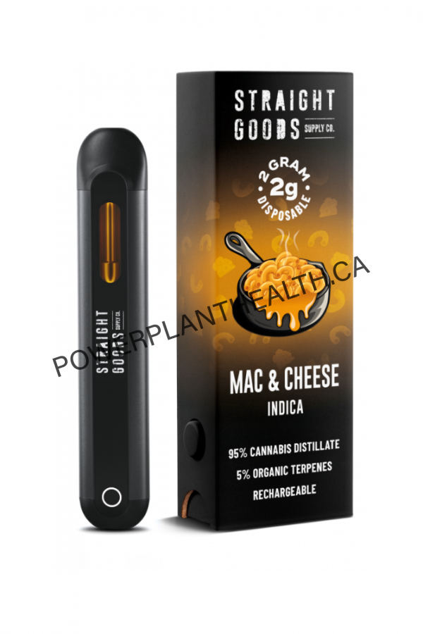 Straight Goods 2g Vape Pen Mac Cheese Indica - Power Plant Health