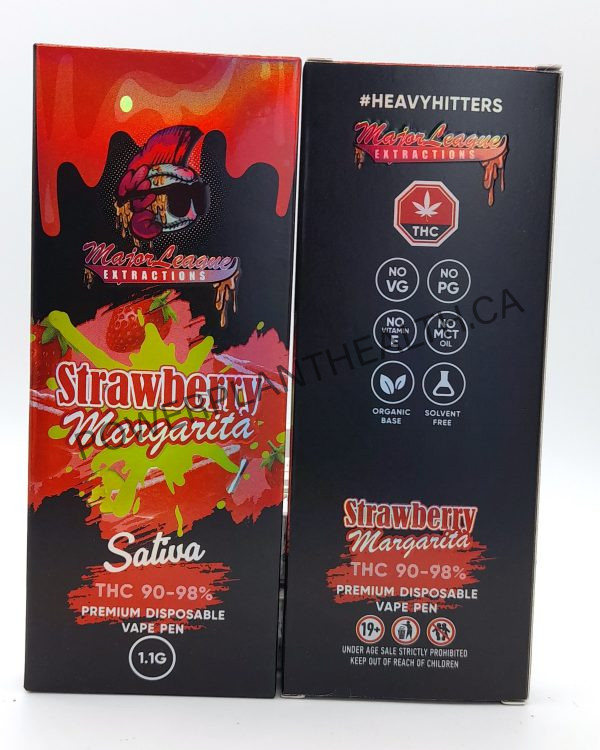 Major League Extractions Vape Strawberry Margarita Sativa - Power Plant Health