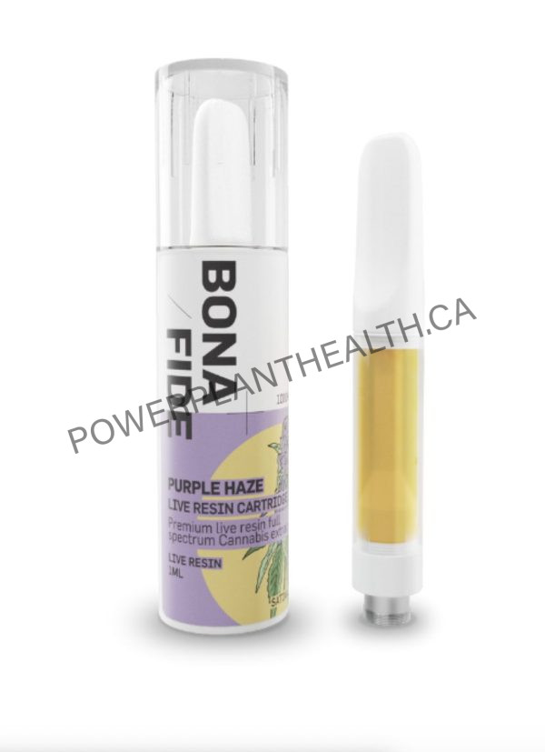 Bonafide Live Resin Cartridge Purple Haze Sativa - Power Plant Health