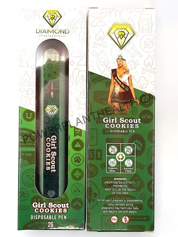 Diamond Extracts 2g Vape Girl Scout Cookies Indica Dominant Hybrid - Power Plant Health