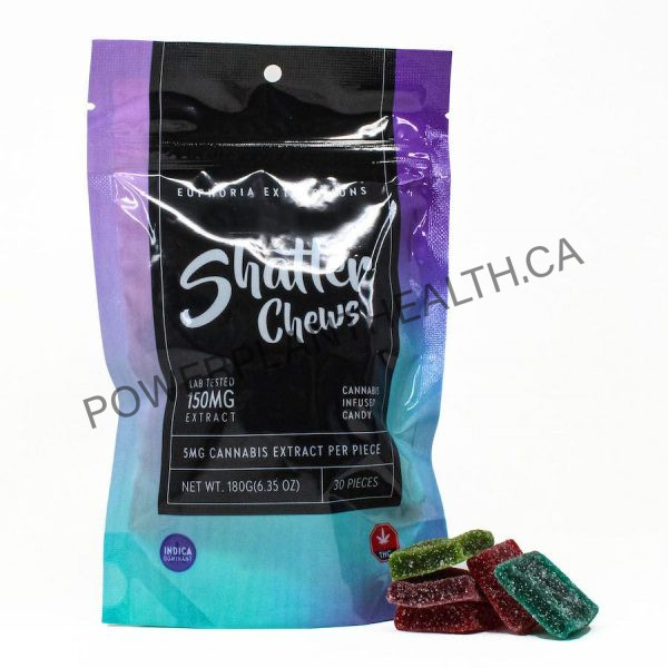 Euphoria Extractions Shatter Chews Indica 150mg - Power Plant Health