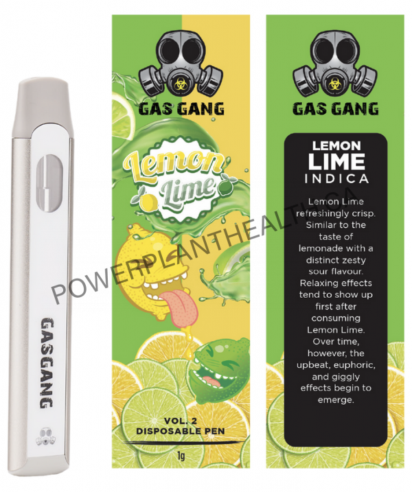 Gas Gang Disposable Pen Lemon Lime Indica - Power Plant Health