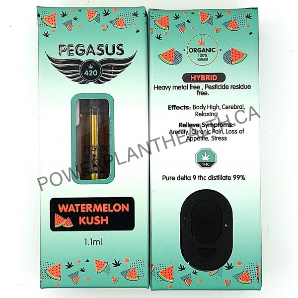 Pegasus 420 Vape Cartridge Watermelon Kush Hybrid - Power Plant Health