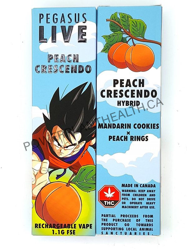 Pegasus LIVE Resin Vape Peach Crescendo Indica - Power Plant Health