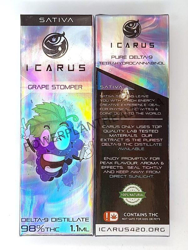 Icarus420 1.1g Vape Grape Stomper Sativa - Power Plant Health