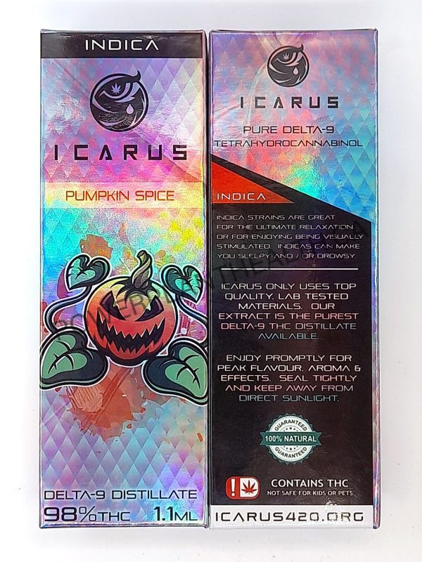 Icarus420 1.1g Vape Pumpkin Spice Indica - Power Plant Health