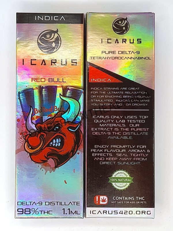 Icarus420 1.1g Vape Red Bull Indica - Power Plant Health