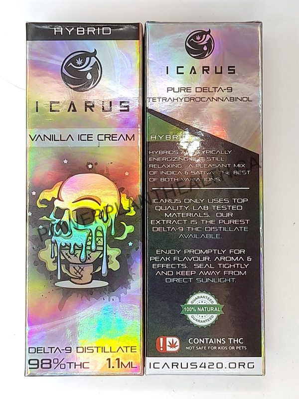 Icarus420 1.1g Vape Vanilla Ice Cream Hybrid - Power Plant Health