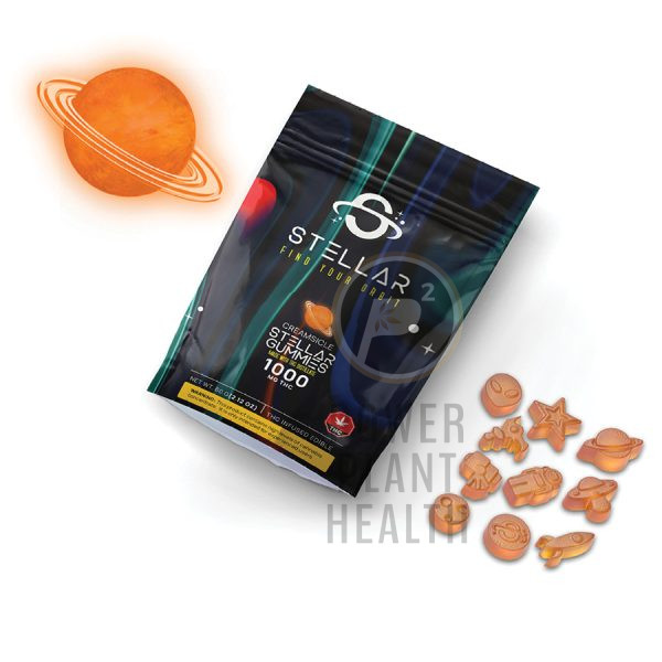 Stellar Gummy Orange Creamsicle 1000mg 1 - Power Plant Health